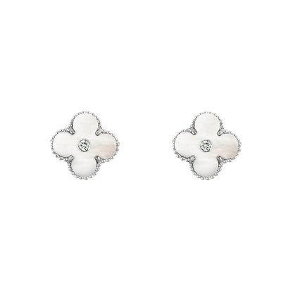 [Cadisa]CLOVER SILVER 15MM EARRINGS COLLECTION