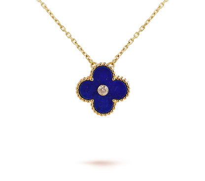 [Cadisa]CLOVER 15MM CHRISTMAS LIMITED EDITION SINGLE FLOWER NECKLACE