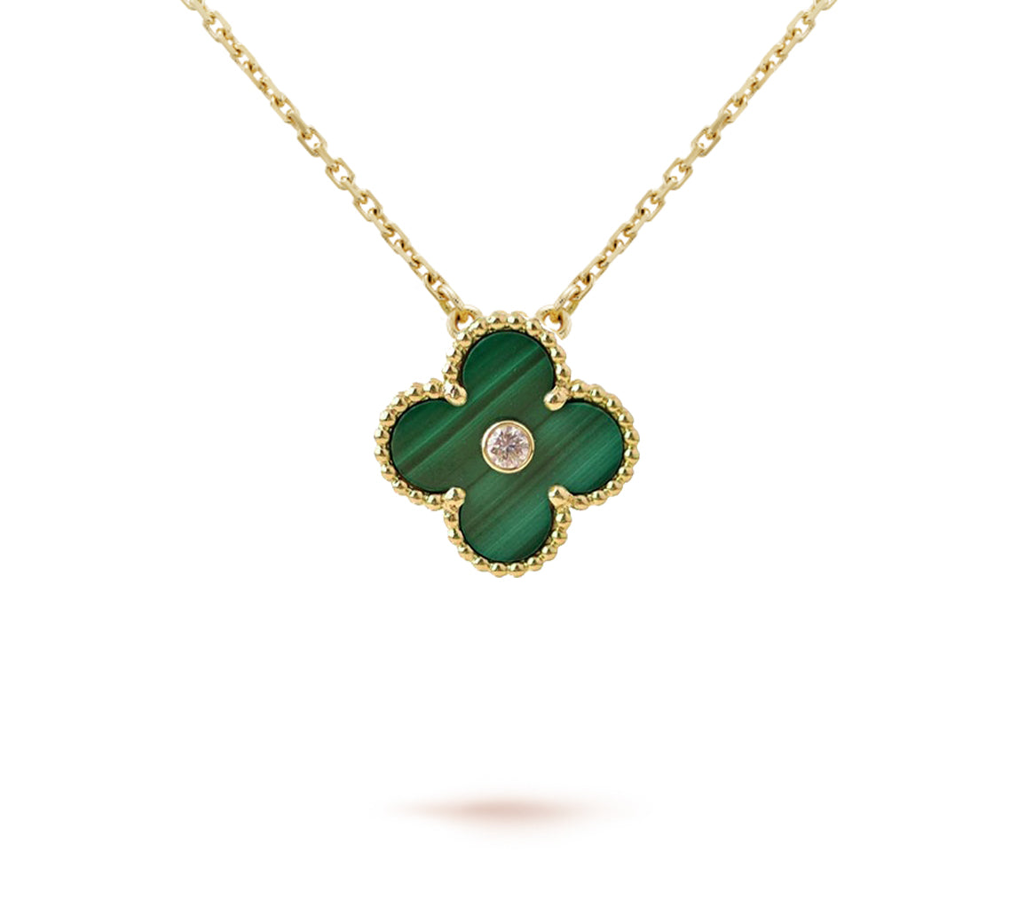 [Cadisa]CLOVER 15MM CHRISTMAS LIMITED EDITION SINGLE FLOWER NECKLACE