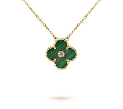 [Cadisa]CLOVER 15MM CHRISTMAS LIMITED EDITION SINGLE FLOWER NECKLACE