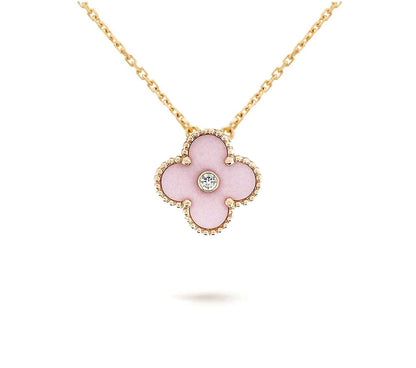 [Cadisa]CLOVER 15MM CHRISTMAS LIMITED EDITION SINGLE FLOWER NECKLACE