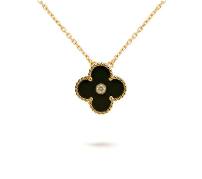 [Cadisa]CLOVER 15MM CHRISTMAS LIMITED EDITION SINGLE FLOWER NECKLACE