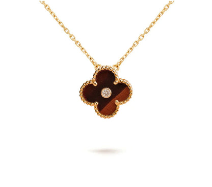 [Cadisa]CLOVER 15MM CHRISTMAS LIMITED EDITION SINGLE FLOWER NECKLACE
