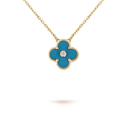 [Cadisa]CLOVER 15MM CHRISTMAS LIMITED EDITION SINGLE FLOWER NECKLACE