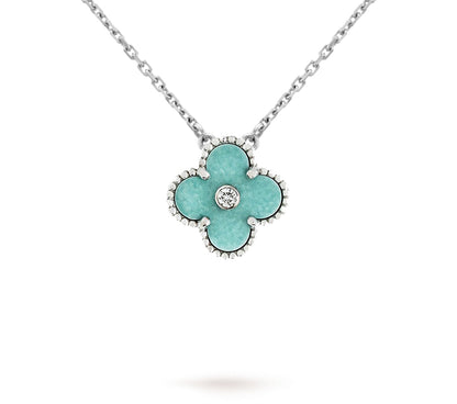 [Cadisa]CLOVER 15MM CHRISTMAS LIMITED EDITION SINGLE FLOWER NECKLACE
