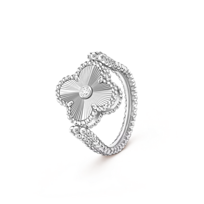 [Cadisa]CLOVER RIVERSIBLE RING SILVER COLLECTION