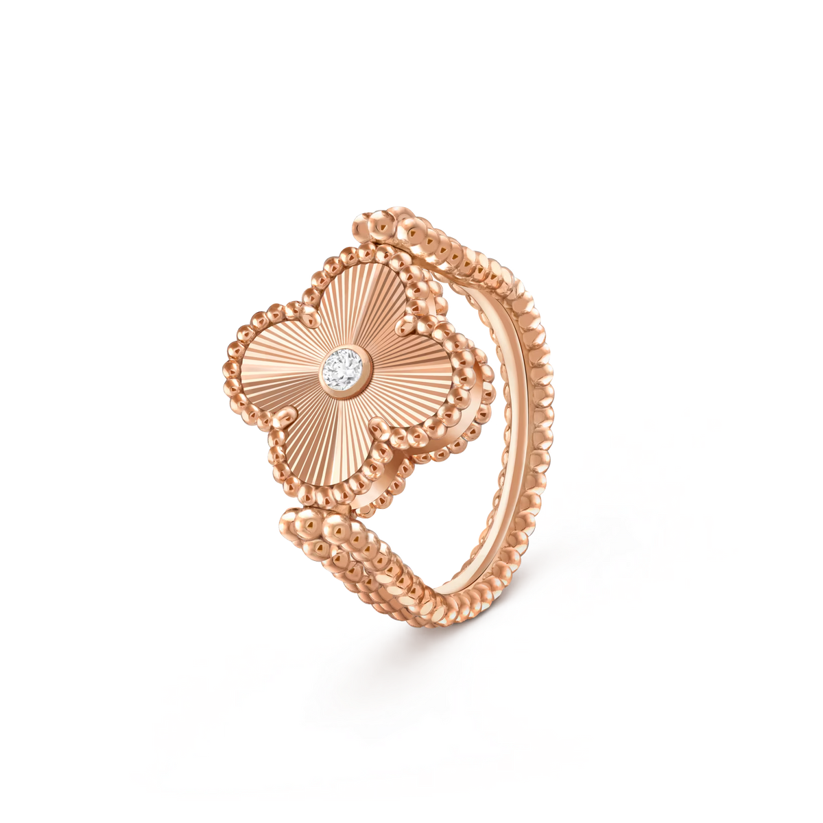 [Cadisa]CLOVER RIVERSIBLE RING ROSE GOLD COLLECTION