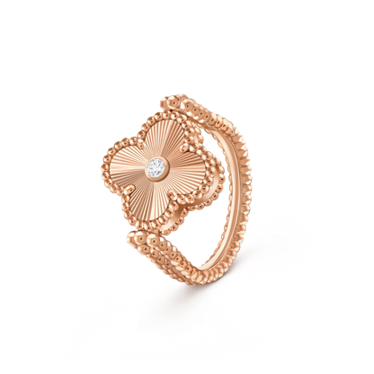 [Cadisa]CLOVER RIVERSIBLE RING ROSE GOLD COLLECTION