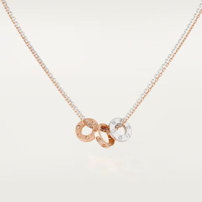[Cadisa] LOVE 6 DIAMOND PENDANT NECKLACE