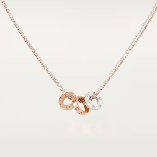 [Cadisa] LOVE 6 DIAMOND PENDANT NECKLACE
