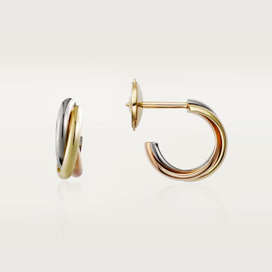 [Cadisa] TRINITY ON DIAMOND MINI EARRINGS