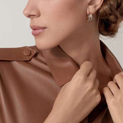 [Cadisa] TRINITY ON DIAMOND CLASSIC EARRINGS
