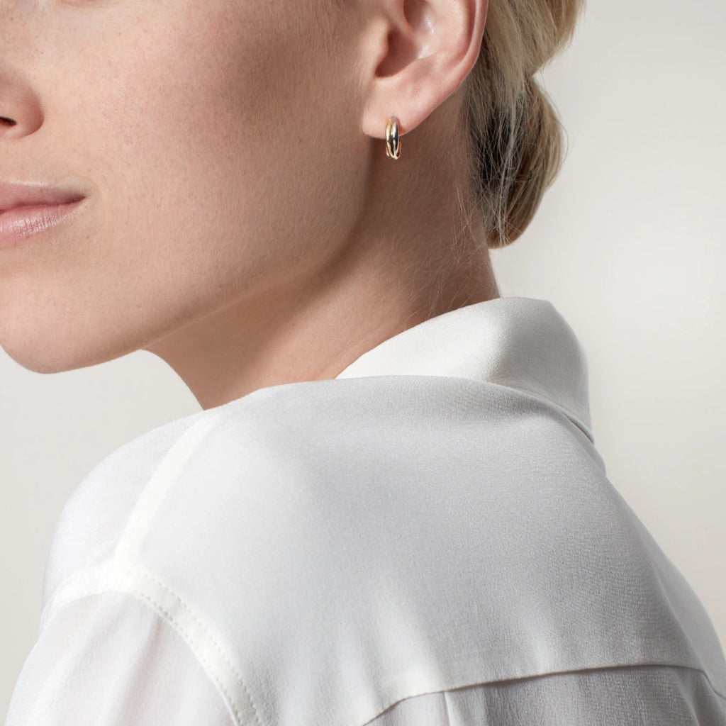 [Cadisa] TRINITY ON DIAMOND MINI EARRINGS