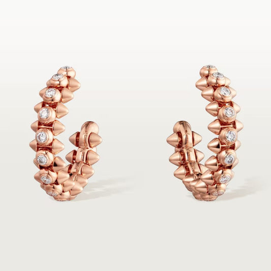 [Cadisa] CLASH FULL DIAMOND MEDIUM EARRINGS