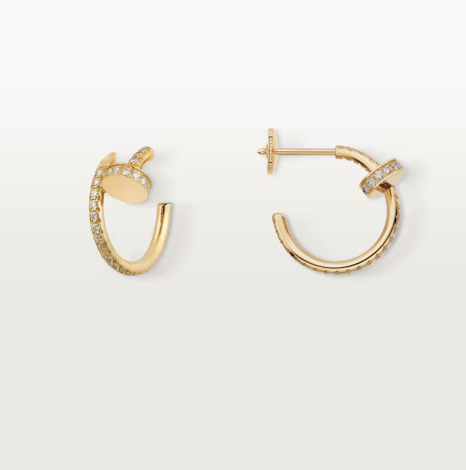 [Cadisa] JUSTE FULL DIAMOND SMALL EARRINGS