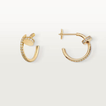[Cadisa] JUSTE FULL DIAMOND SMALL EARRINGS