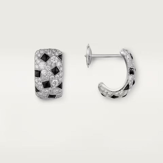 [Cadisa] PANTHERE MINI FULL DIAMOND EARRINGS