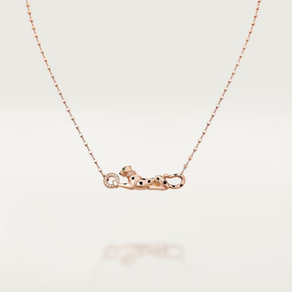 [Cadisa] PANTHERE FULL DIAMOND NECKLACE