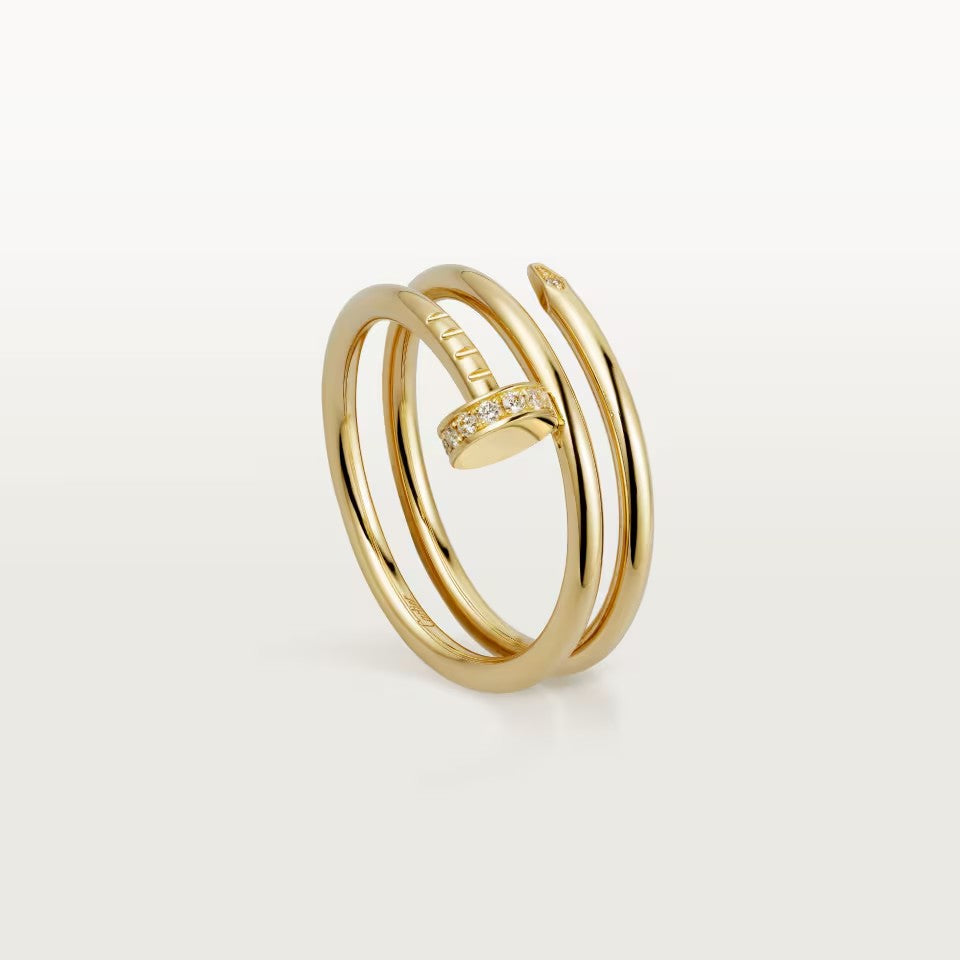 [Cadisa] JUSTE RING 4.8MM HALF DIAMOND