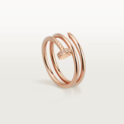[Cadisa] JUSTE RING 4.8MM HALF DIAMOND