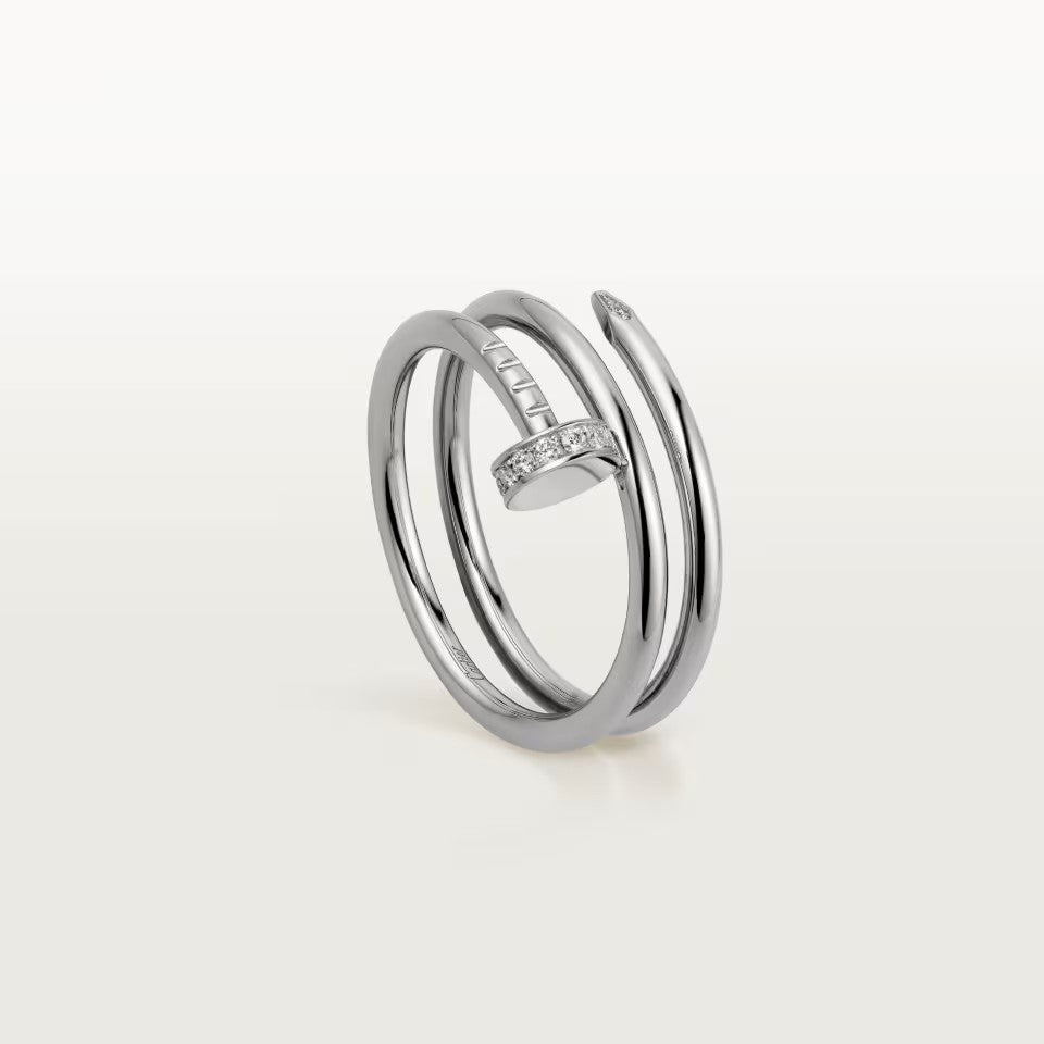 [Cadisa] JUSTE RING 4.8MM HALF DIAMOND