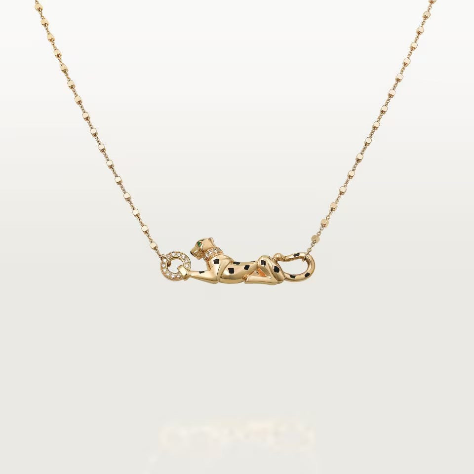 [Cadisa] PANTHERE FULL DIAMOND NECKLACE