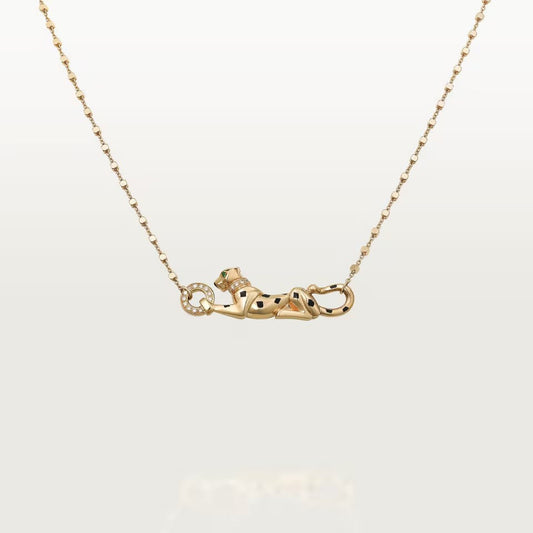 [Cadisa] PANTHERE FULL DIAMOND NECKLACE