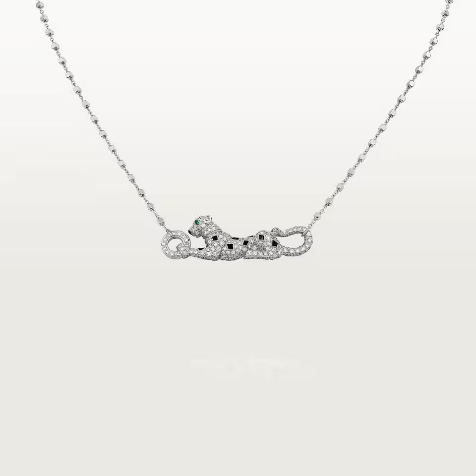 [Cadisa] PANTHERE PAVED DIAMOND NECKLACE