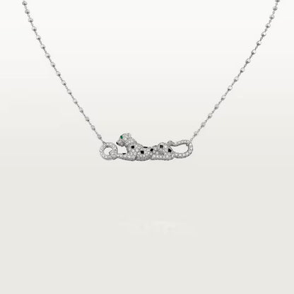 [Cadisa] PANTHERE PAVED DIAMOND NECKLACE