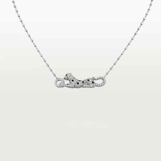 [Cadisa] PANTHERE PAVED DIAMOND NECKLACE