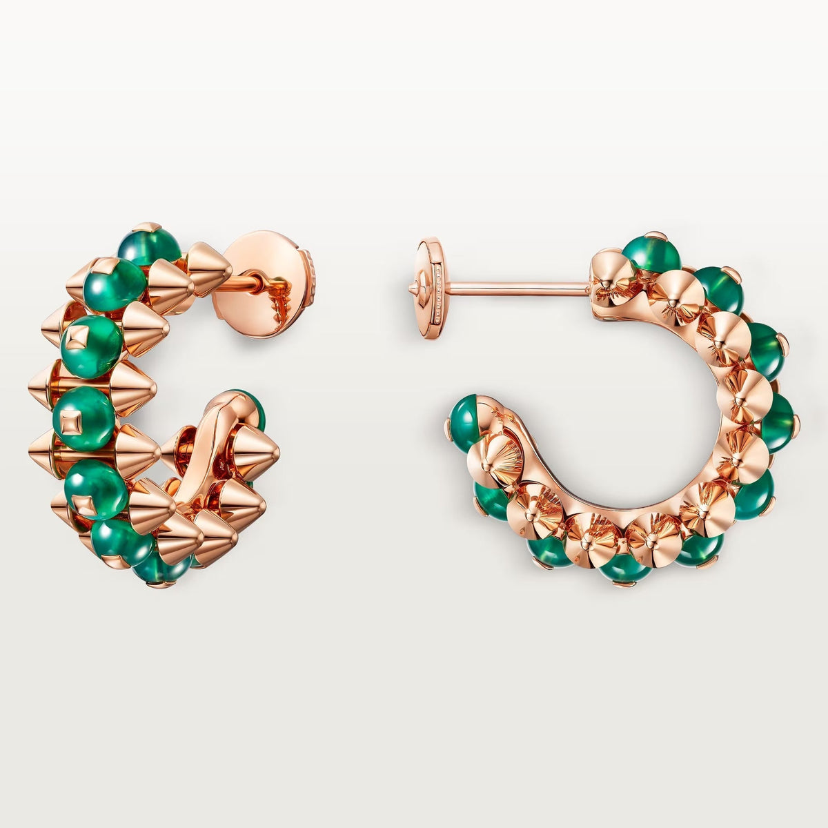[Cadisa] CLASH 7.9MM AGATE CHALCEDONY EARRINGS