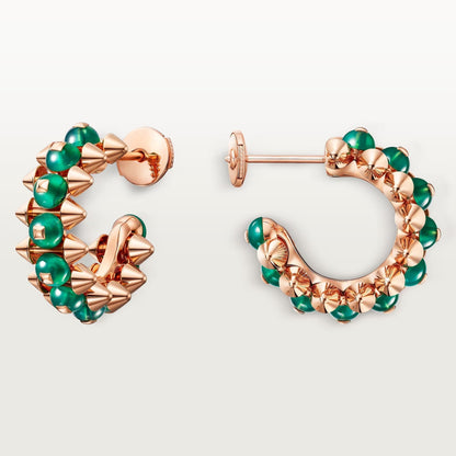 [Cadisa] CLASH 7.9MM AGATE CHALCEDONY EARRINGS