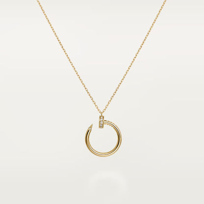 [Cadisa] JUSTE NECKLACE HALF DIAMOND