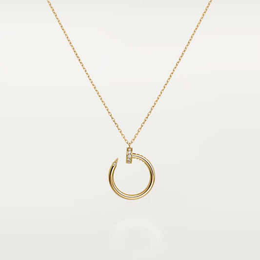 [Cadisa] JUSTE NECKLACE HALF DIAMOND