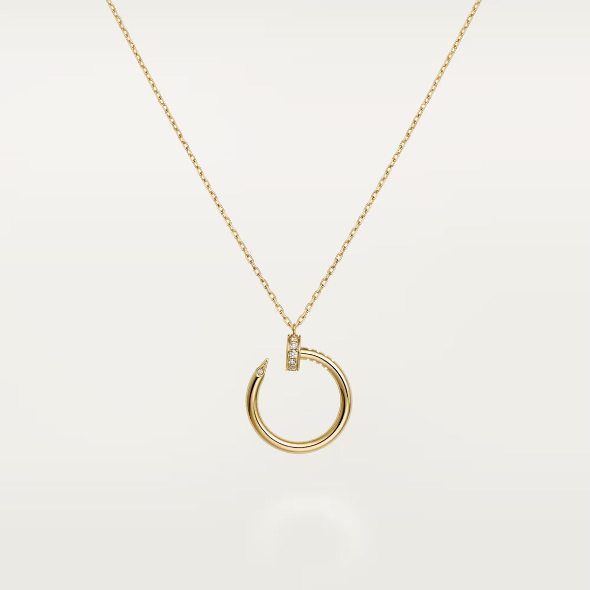 [Cadisa] JUSTE NECKLACE HALF DIAMOND