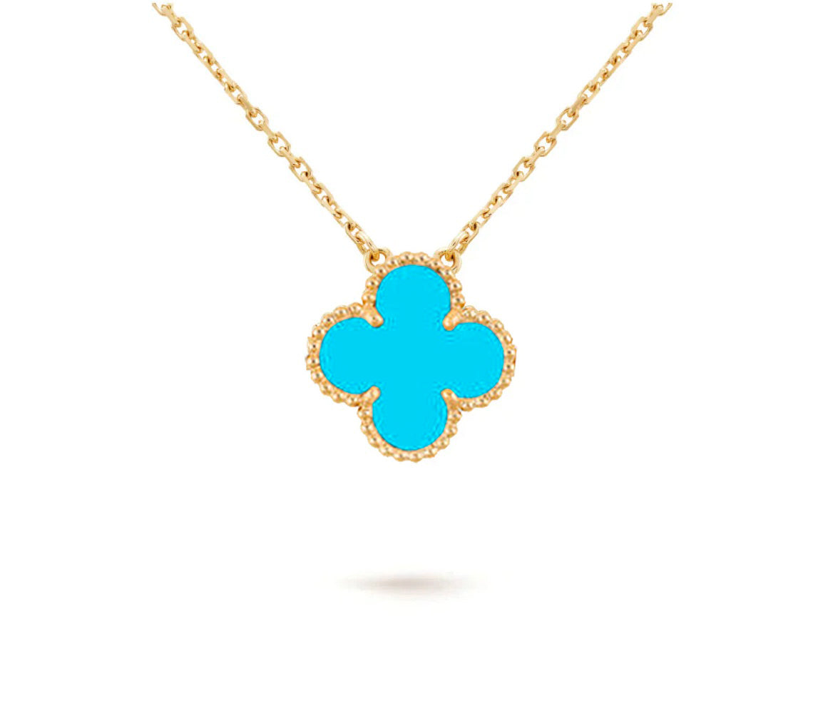 [Cadisa]CLOVER 15MM SINGLE FLOWER NECKLACE COLLECTION