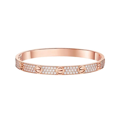 [Cadisa] LOVE BRACELET 6.1MM DIAMOND-PAVED