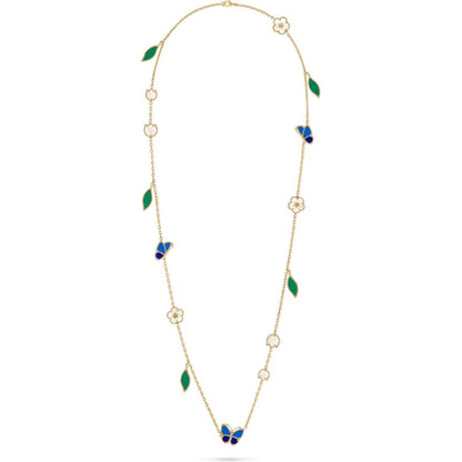 [Cadisa]LUCKY SPRING BUTTERFLY 15 FLOWER NECKLACE