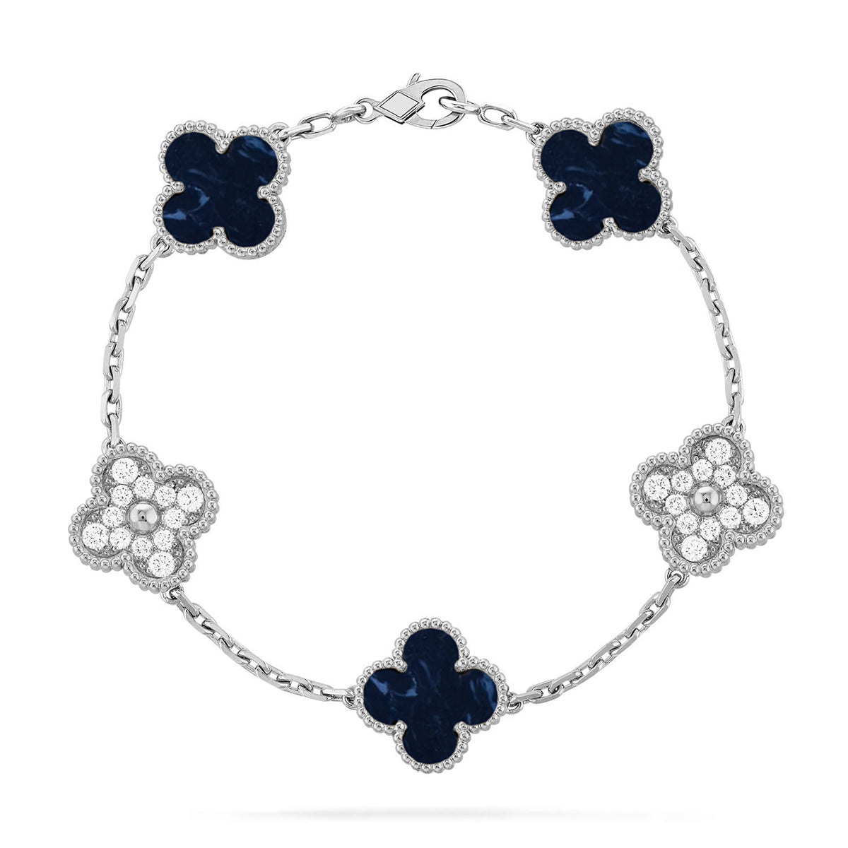 [Cadisa]CLOVER 5 MOTIF PIETERSITE BRACELET COLLECTION