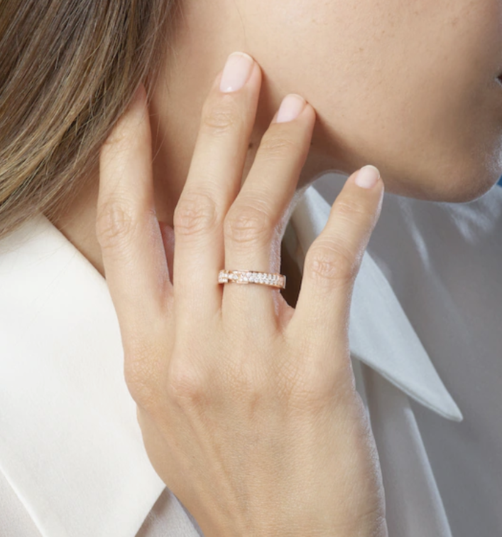 [Cadisa]ALLIANCE LIENS VIDENCE PAVED DIAMOND 4MM RING