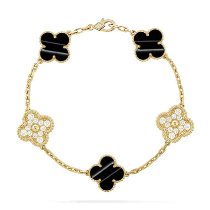 [Cadisa] CLOVER 5 MOTIF PULSAR STONE BRACELET COLLECTION
