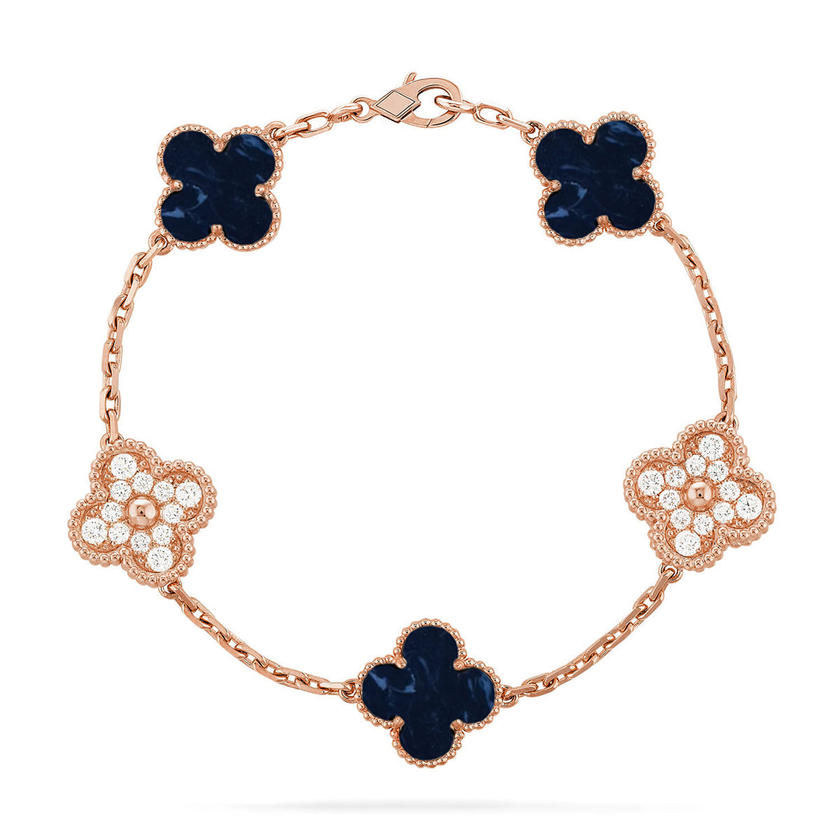 [Cadisa]CLOVER 5 MOTIF PIETERSITE BRACELET COLLECTION