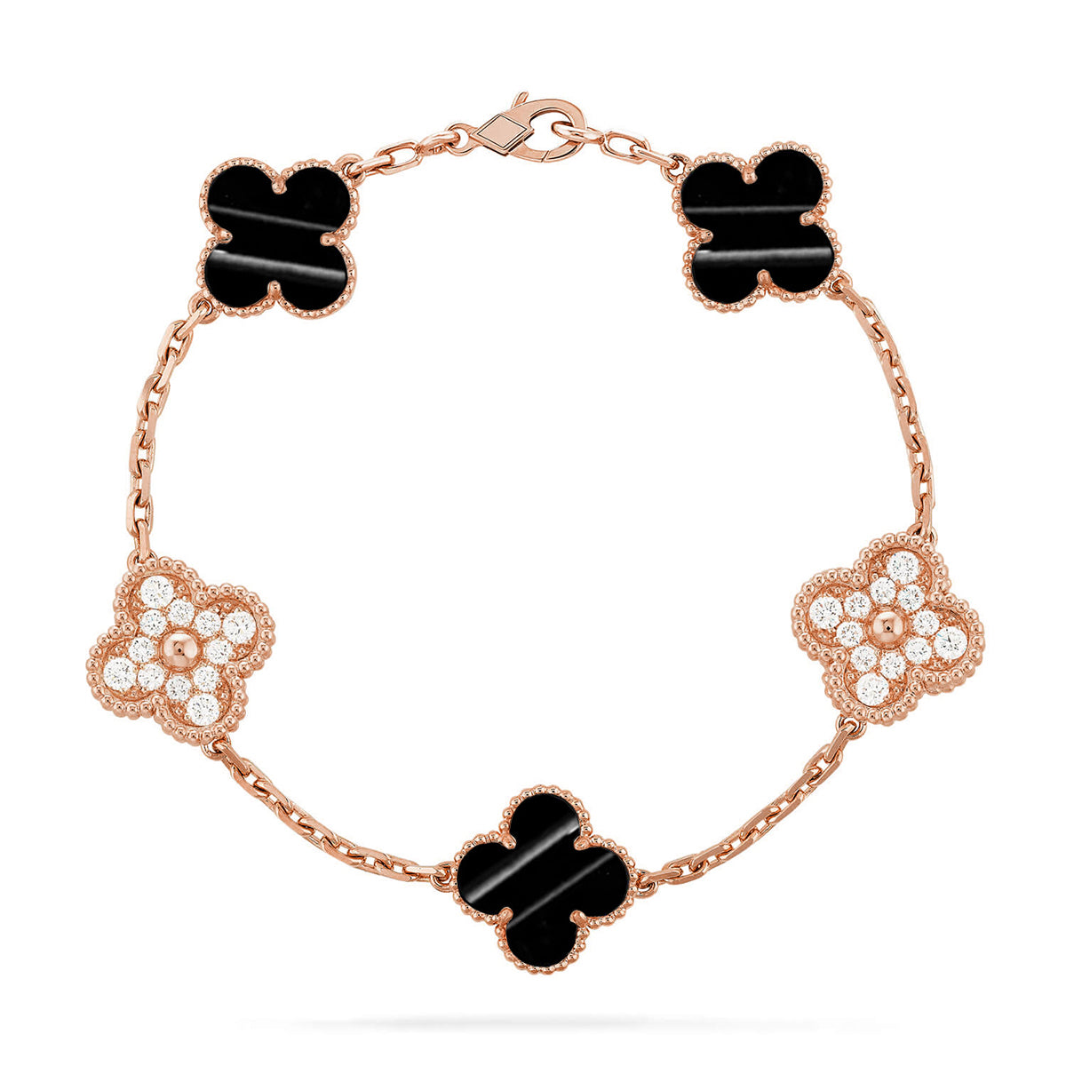 [Cadisa] CLOVER 5 MOTIF PULSAR STONE BRACELET COLLECTION