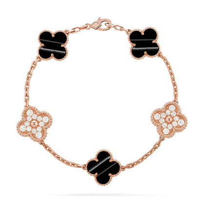 [Cadisa] CLOVER 5 MOTIF PULSAR STONE BRACELET COLLECTION