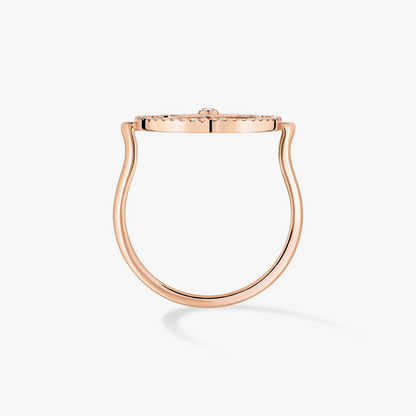 [Cadisa]LUCKY MOVE PINK GOLD DIAMOND RING