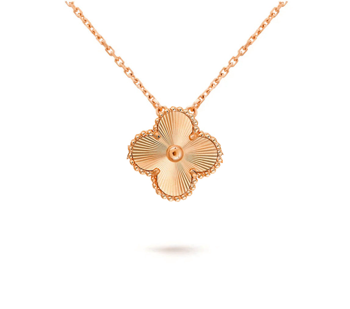 [Cadisa]CLOVER 15MM SINGLE FLOWER NECKLACE COLLECTION