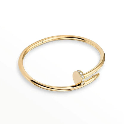 [Cadisa] Clover & Love & Juste 3-Piece Gold Bracelet Stack Set