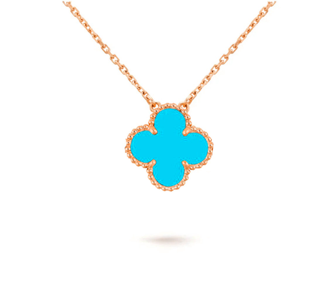 [Cadisa]CLOVER 15MM SINGLE FLOWER NECKLACE COLLECTION