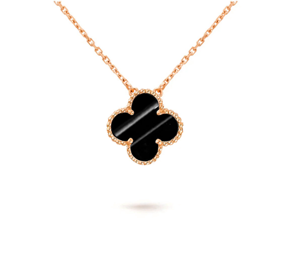 [Cadisa]CLOVER 15MM SINGLE FLOWER NECKLACE COLLECTION