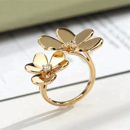 [Cadisa]CLOVER COMOS GOLD DIAMOND RING
